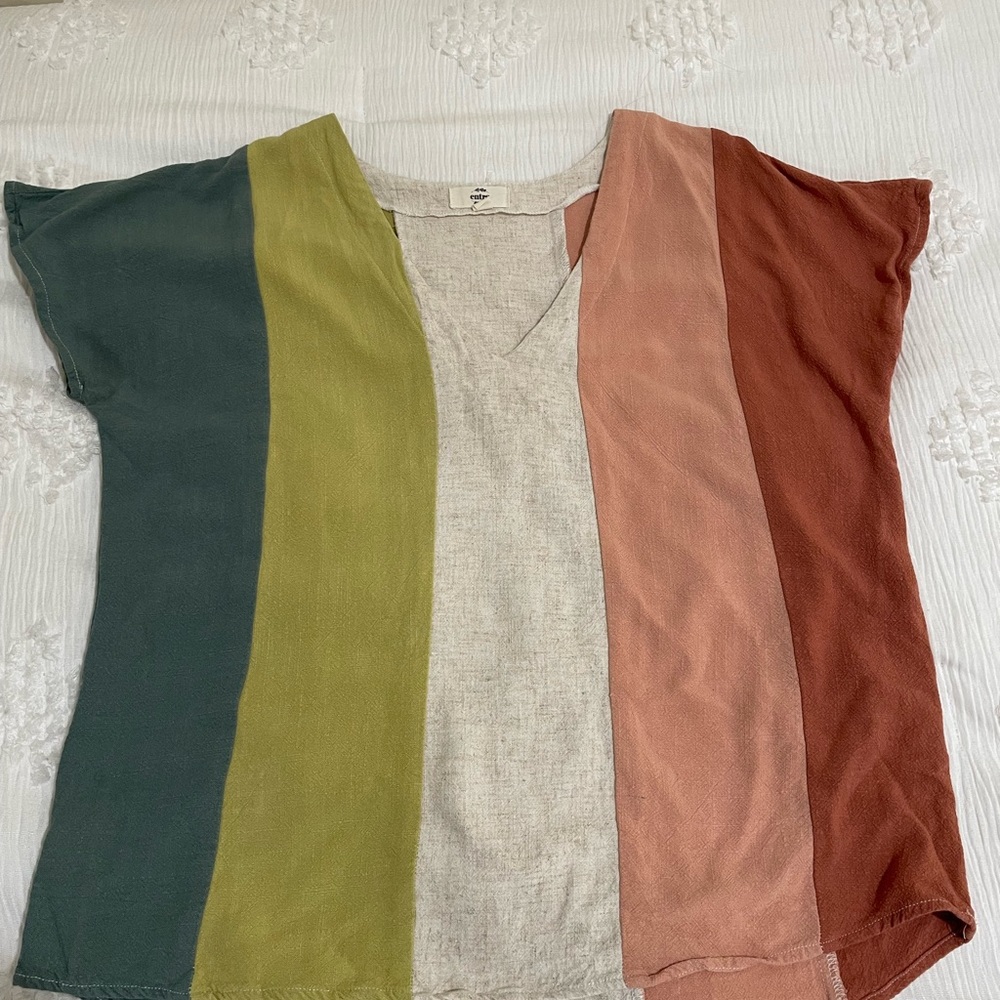 Multicolored Striped Top